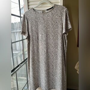 Jenni Kayne Animal Print T-Shirt Dress Size M